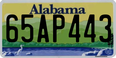 AL license plate 65AP443