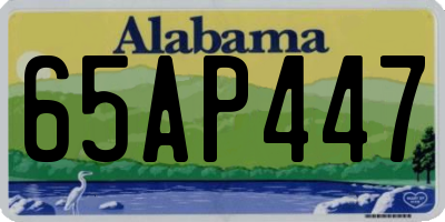 AL license plate 65AP447