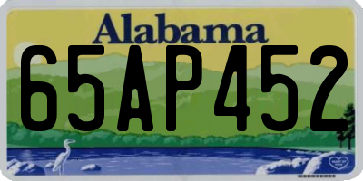 AL license plate 65AP452