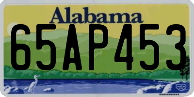 AL license plate 65AP453
