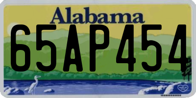 AL license plate 65AP454