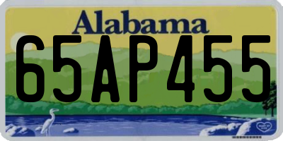AL license plate 65AP455