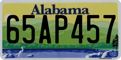 AL license plate 65AP457
