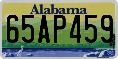 AL license plate 65AP459