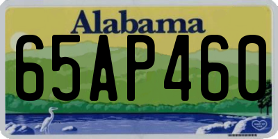 AL license plate 65AP460
