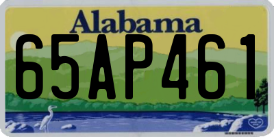 AL license plate 65AP461