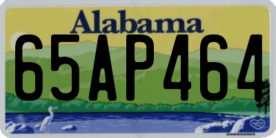 AL license plate 65AP464