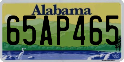 AL license plate 65AP465