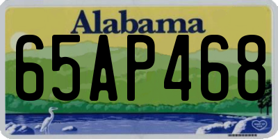 AL license plate 65AP468