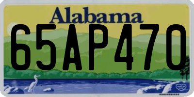 AL license plate 65AP470