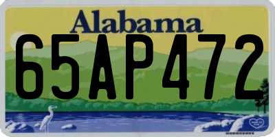 AL license plate 65AP472
