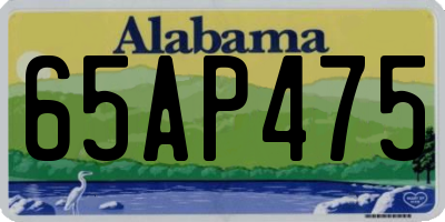 AL license plate 65AP475