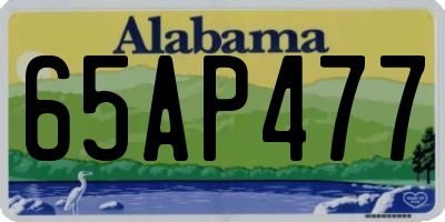 AL license plate 65AP477