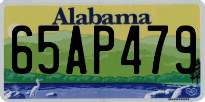 AL license plate 65AP479