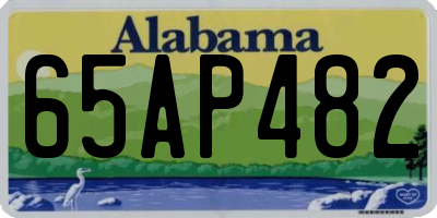 AL license plate 65AP482