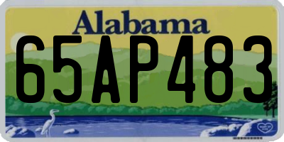 AL license plate 65AP483
