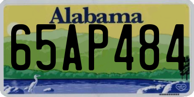 AL license plate 65AP484