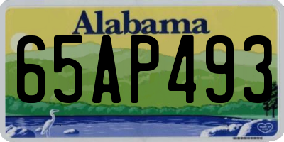 AL license plate 65AP493
