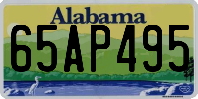AL license plate 65AP495