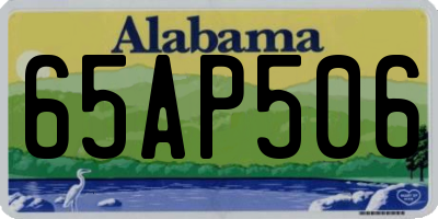AL license plate 65AP506