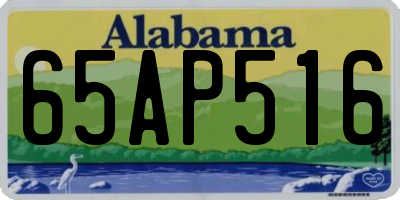 AL license plate 65AP516