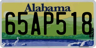 AL license plate 65AP518