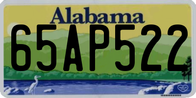 AL license plate 65AP522
