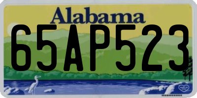 AL license plate 65AP523