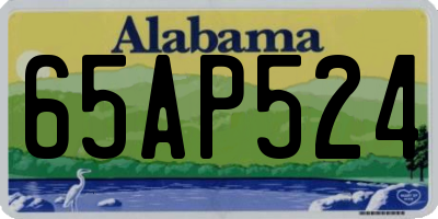 AL license plate 65AP524