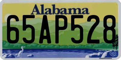 AL license plate 65AP528