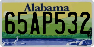 AL license plate 65AP532