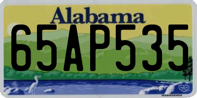 AL license plate 65AP535