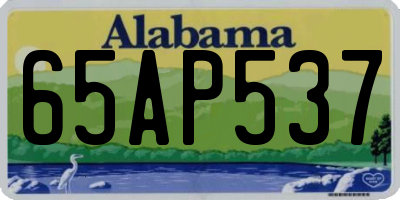 AL license plate 65AP537
