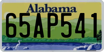 AL license plate 65AP541