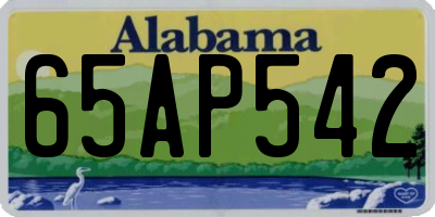 AL license plate 65AP542