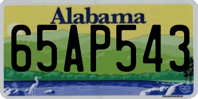 AL license plate 65AP543
