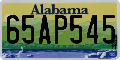 AL license plate 65AP545