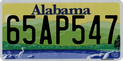 AL license plate 65AP547