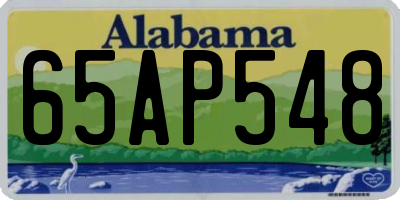 AL license plate 65AP548