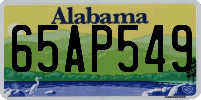 AL license plate 65AP549