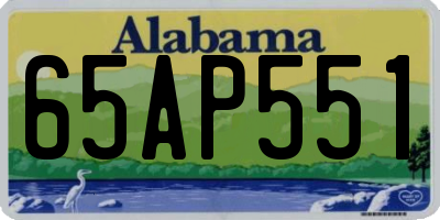 AL license plate 65AP551