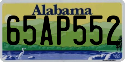 AL license plate 65AP552