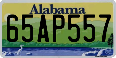 AL license plate 65AP557