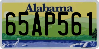 AL license plate 65AP561