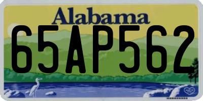 AL license plate 65AP562