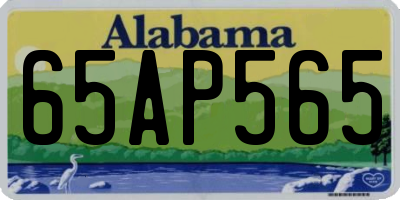 AL license plate 65AP565