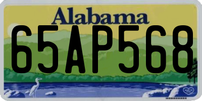 AL license plate 65AP568
