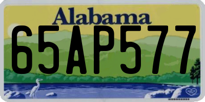AL license plate 65AP577
