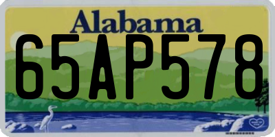 AL license plate 65AP578