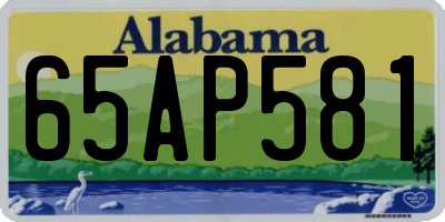 AL license plate 65AP581